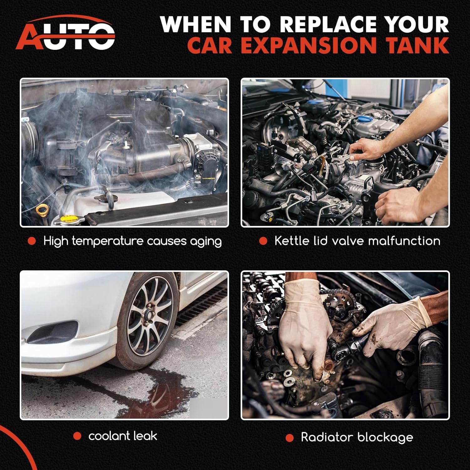 Engine Coolant Overflow Recovery Reservoir Tank Compatible with BMW 320i 323i 323is 325i 325is 328i 328is 528i M3 E36 Z3 E36 Replace 17111723520