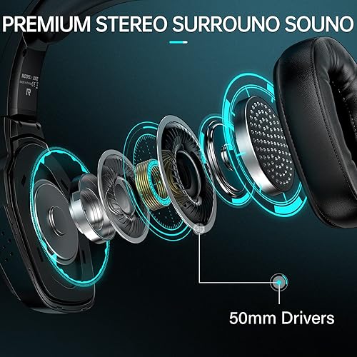 Miniatura 3 de New Gaming Headset for PC PS4 PS5 Xbox One Switch Stereo PS4 Headset with 90 Rotatable Earpads Noise-Cancelling Mic