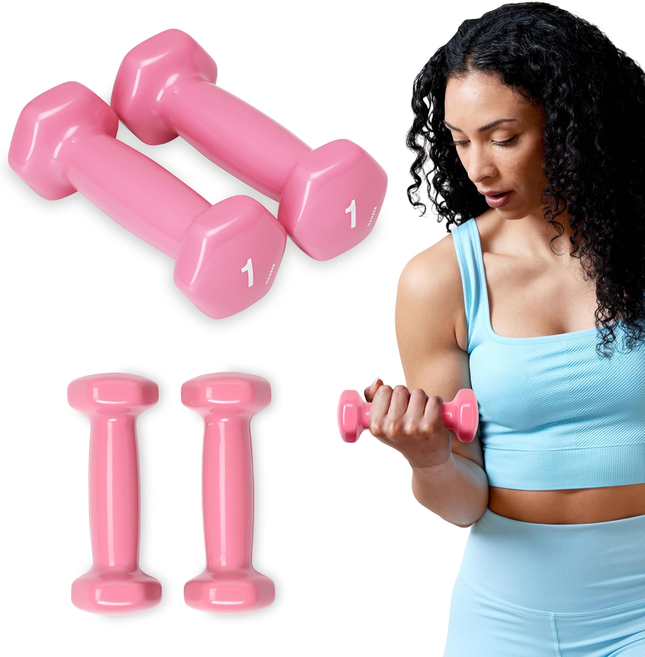 Deluxe Vinyl Dumbbells (Set of 2)
