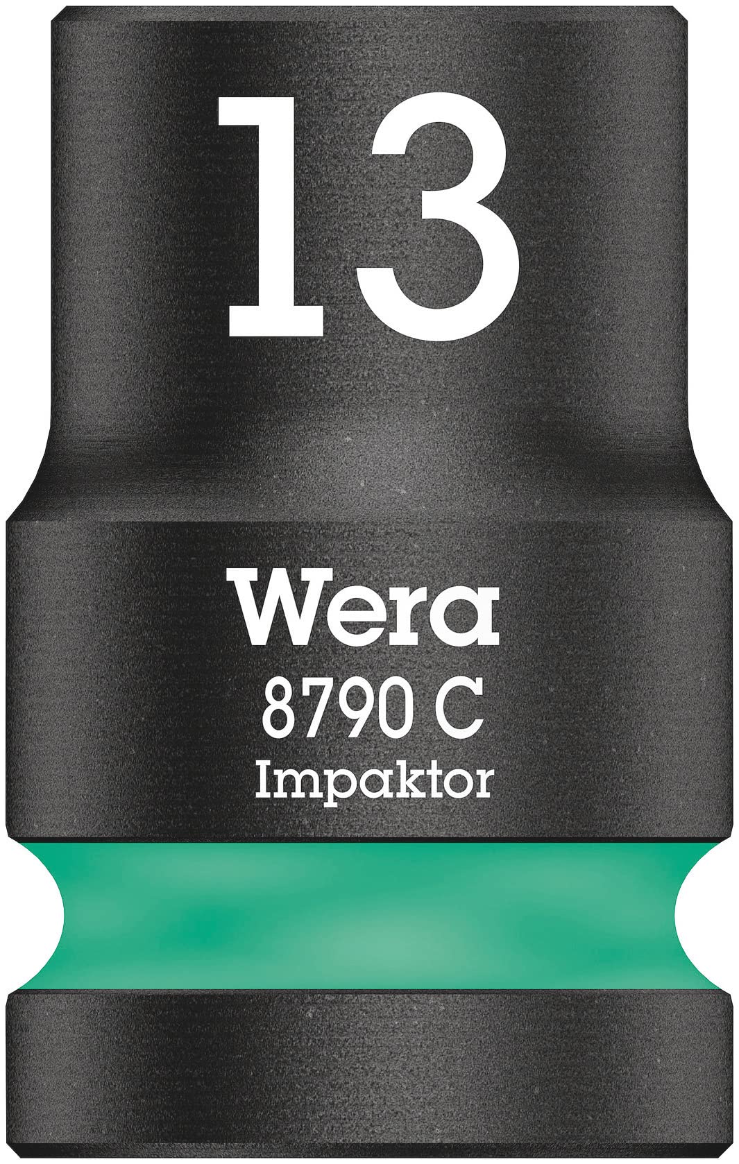 Wera 05005490001 listwa magnetyczna z nasadkami C Impaktor 1 zestaw nasadek na klucz nasadowy, napęd 1/2", 9-częściowy, Czarny