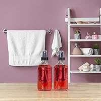 Vista 4 de Cornucopia Brands Botellas de spray de vidrio transparente de 8 onzas (paquete de 4) Boston Round con atomizador Spritzers para aromaterapia