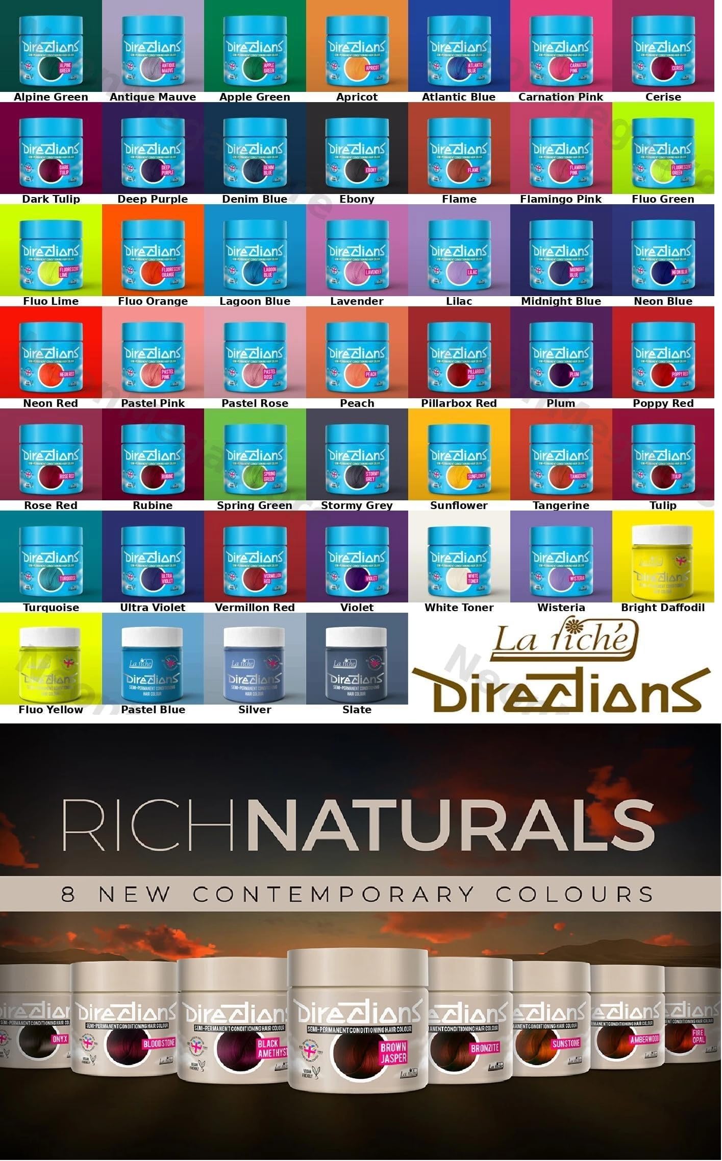 DIRECTIONS Hair Colour (4 Pots)