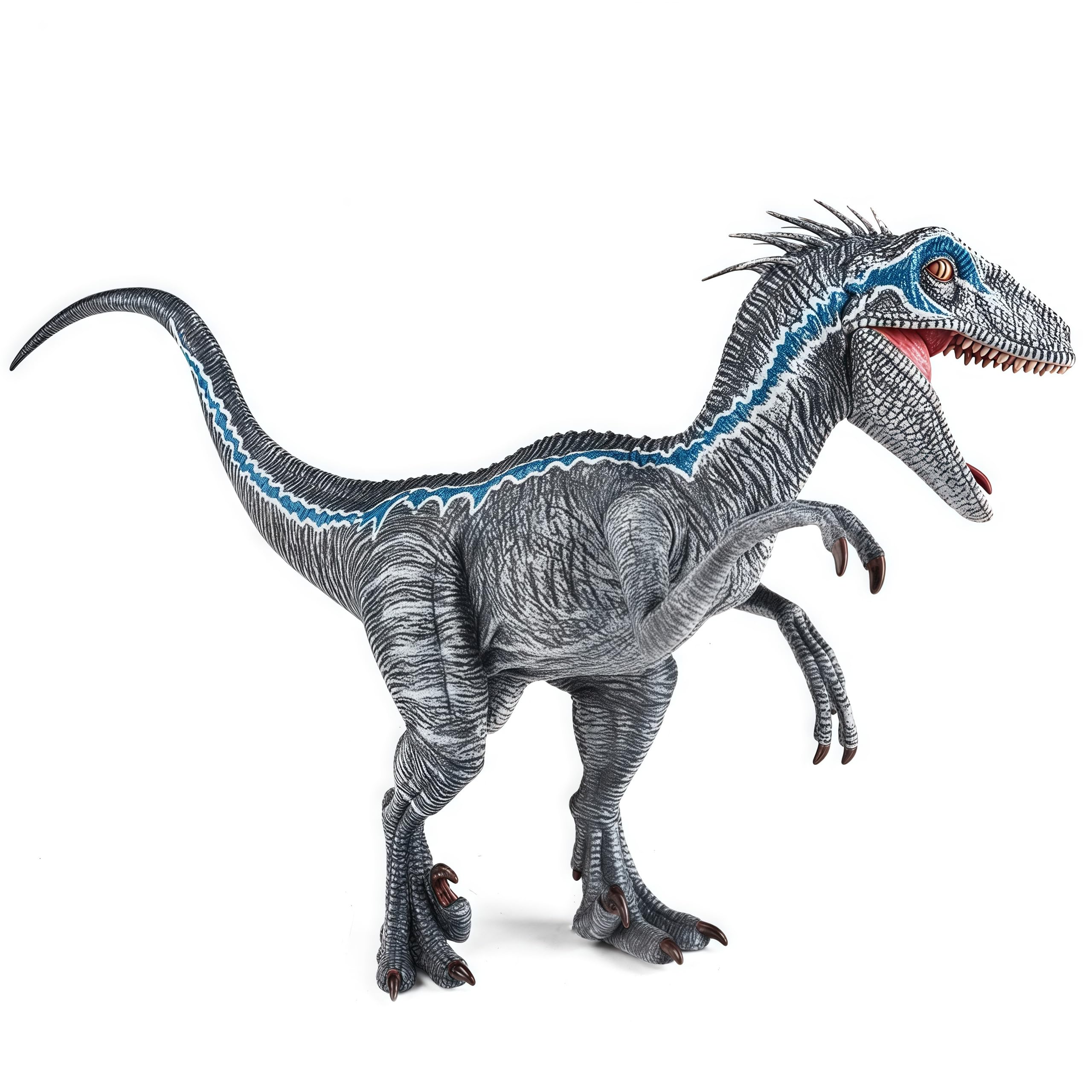 Gemini&Genius Velociraptor Dinosaur Toy for Kids with Moveable Jaw and ...