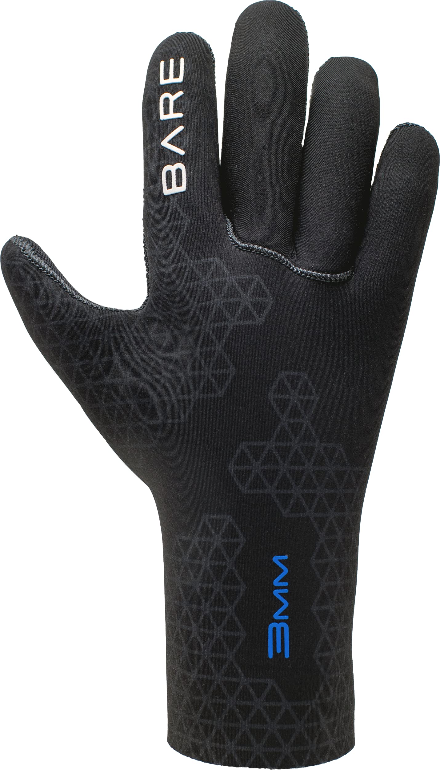 Neopren-Handschuh, 3 mm, Schwarz, Standard 2XS, 3 mm