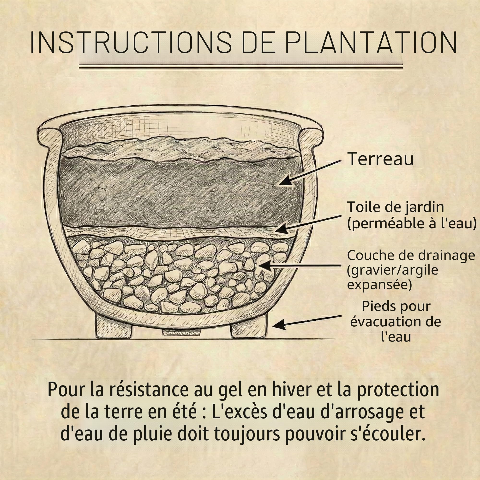 teramico Bavaria Bac à Plantes, en grès, Absolument résistant à l'hiver et résistant au Gel, Fait à la Main pour Jardin, terrasse et extérieur, Bleu Roi, 46 x 26 cm