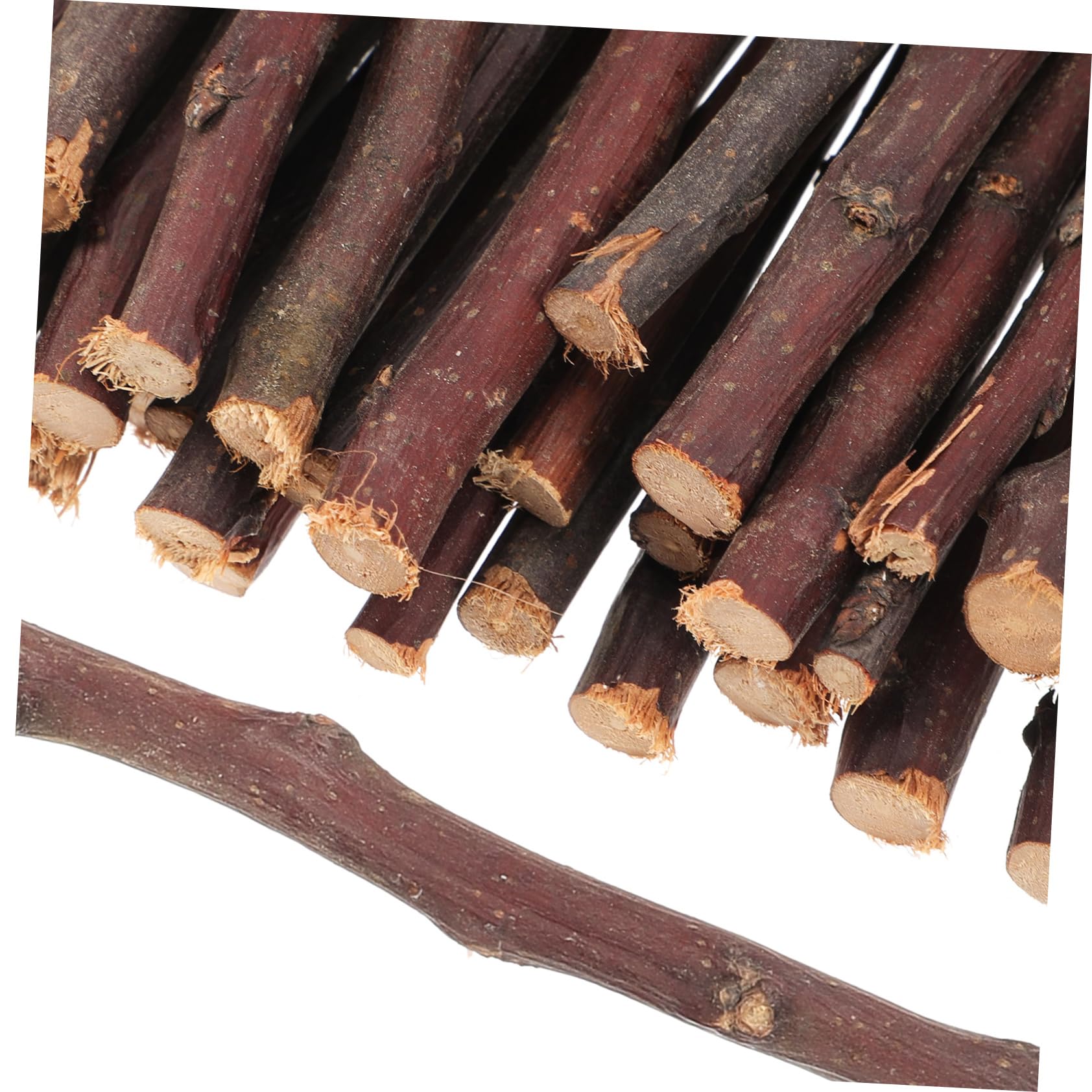 TEHAUX Palitos de Madera Natural y Ambientación Rústica 50 para Manualidades, Ramitas Marrones Fáciles de Manejar y Resistentes, Ideales para Bricolaje en Jardín