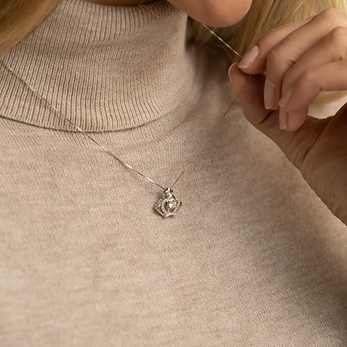 Miniatura 7 de 925 Sterling Silver Crown Necklace, Daughter Necklace From Mom And Dad, To My Daughter Necklace From Dad, Gift for Daughter, To My Badass Daughter