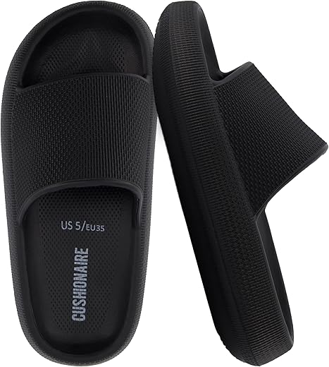 Cushionaire Women's Feather recovery slide sandals with +Comfort