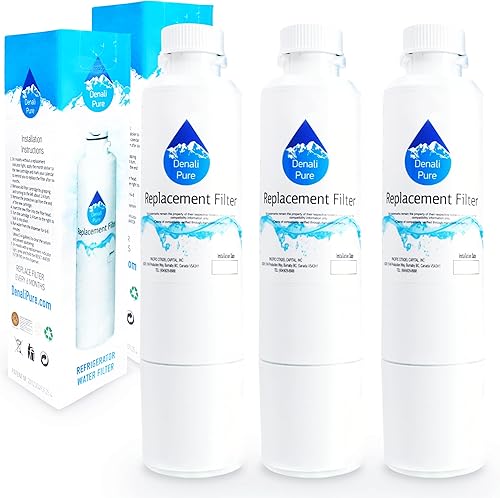 Paquete de 3 filtros de agua de repuesto para refrigerador Samsung RF263BEAEWW, compatible con Samsung DA29-00020B, DA29-00020A, cartucho de filtro