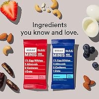 Vista 5 de RXBAR Minis - Barras de proteínas, 0.24 oz de proteína, aperitivos sin gluten, paquete variado (4 cajas, 32 unidades)