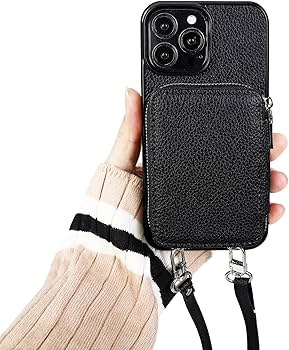 Wallet Case For IPhone 15 Pro Max With Card Holder Wrist Hand Strap  Protective Phone Cover