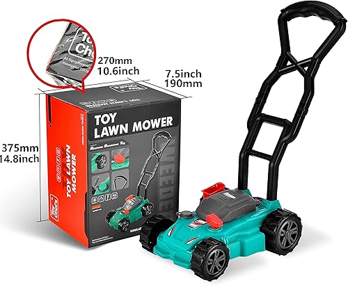 Miniatura 8 de Toy Choi's - Cortacésped de juguete para niños  Toy Choi's Pretend Play Series Kids Outdoor Green Push Lawn Toy Toy para niños de 4 a 7 años, juego