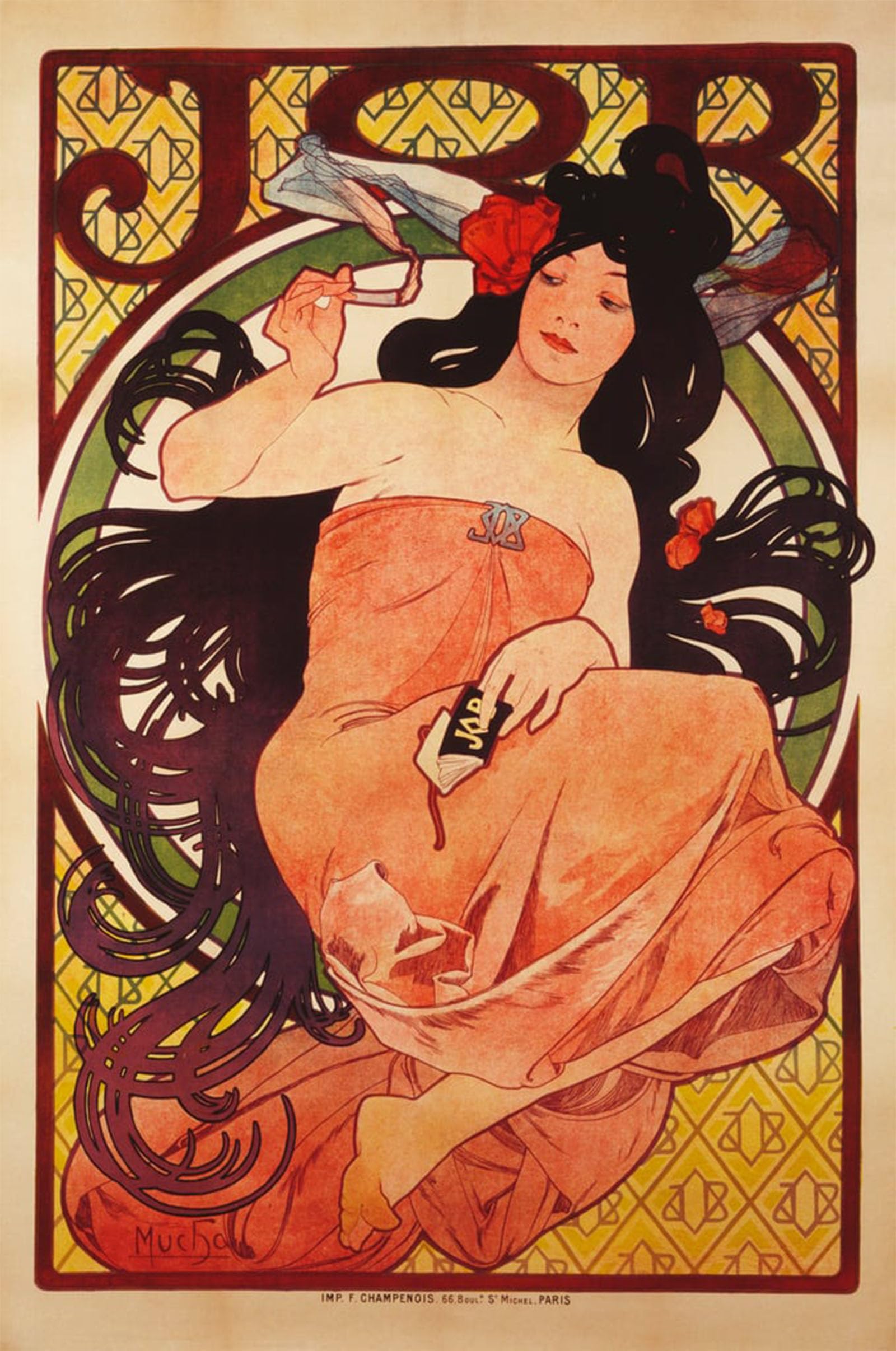 ARTXLXXBN Famous Prints Artwork Pictures Poster Painting Art Zodiac picture canvas painting by Alphonse Mucha Artwork Landscape Pictures for Home Decor 60x90cm
