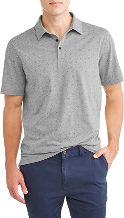 Mens Print Jersey Polo Shirt