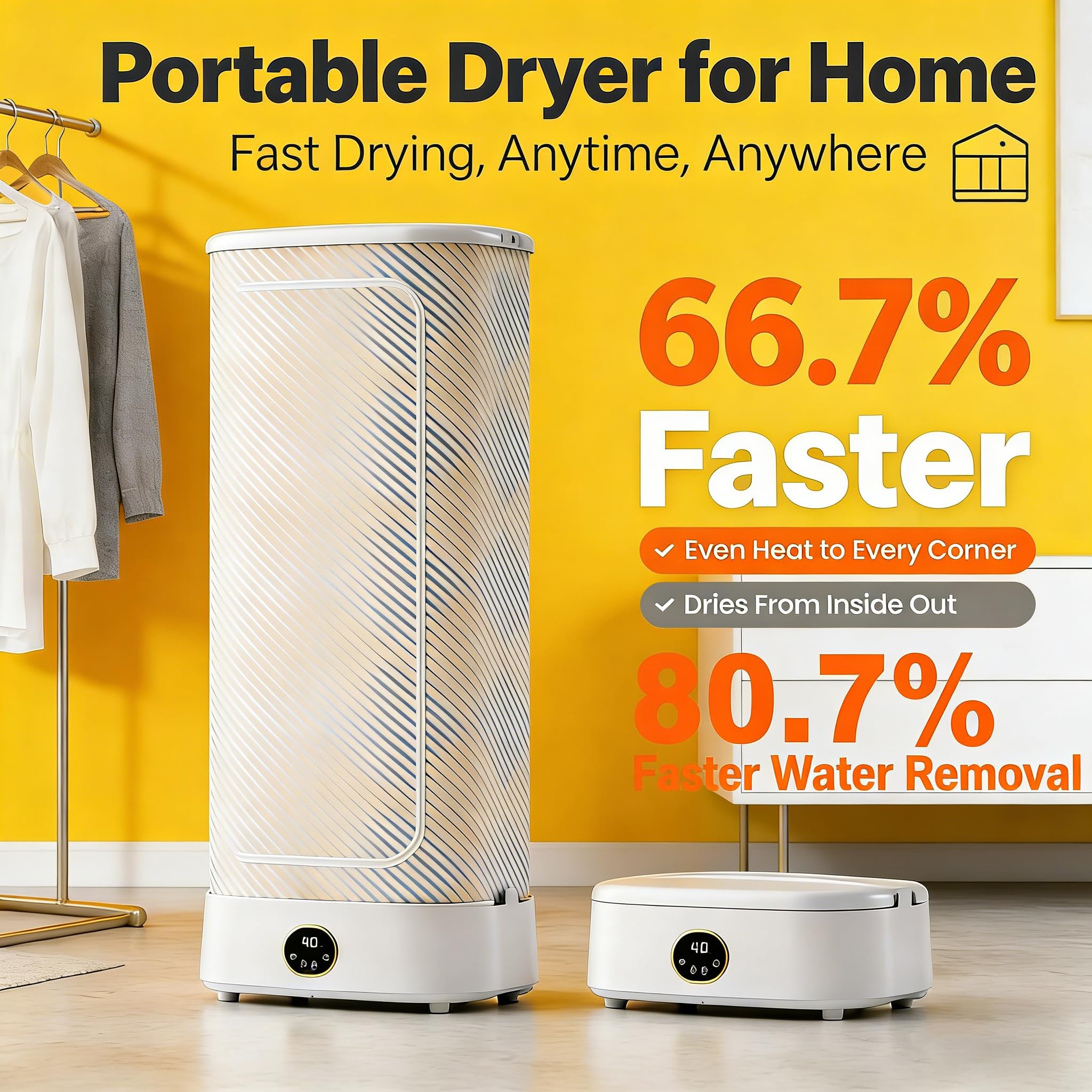 Máquina de planchar automática, secadora de vapor y vaporizador vertical de ropa para eliminar arrugas, armario de planchado automático para un cuidado eficiente de la ropa