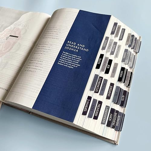 Miniatura 8 de Pestañas laminadas para la Biblia, calcomanías de impresión grande de reposicionamiento, pestañas bíblicas fáciles de leer y aplicar para mujeres y