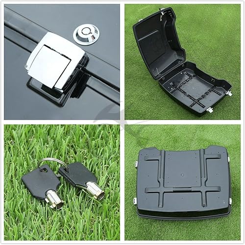 Miniatura 5 de TCT-MT Razor Tour Pack Pak Trunk WLatch Key se adapta a Harley Touring Road King FLT FLHT FLHTCU FLHRC Street Electra Glide Ultra-Classic 1997-2013
