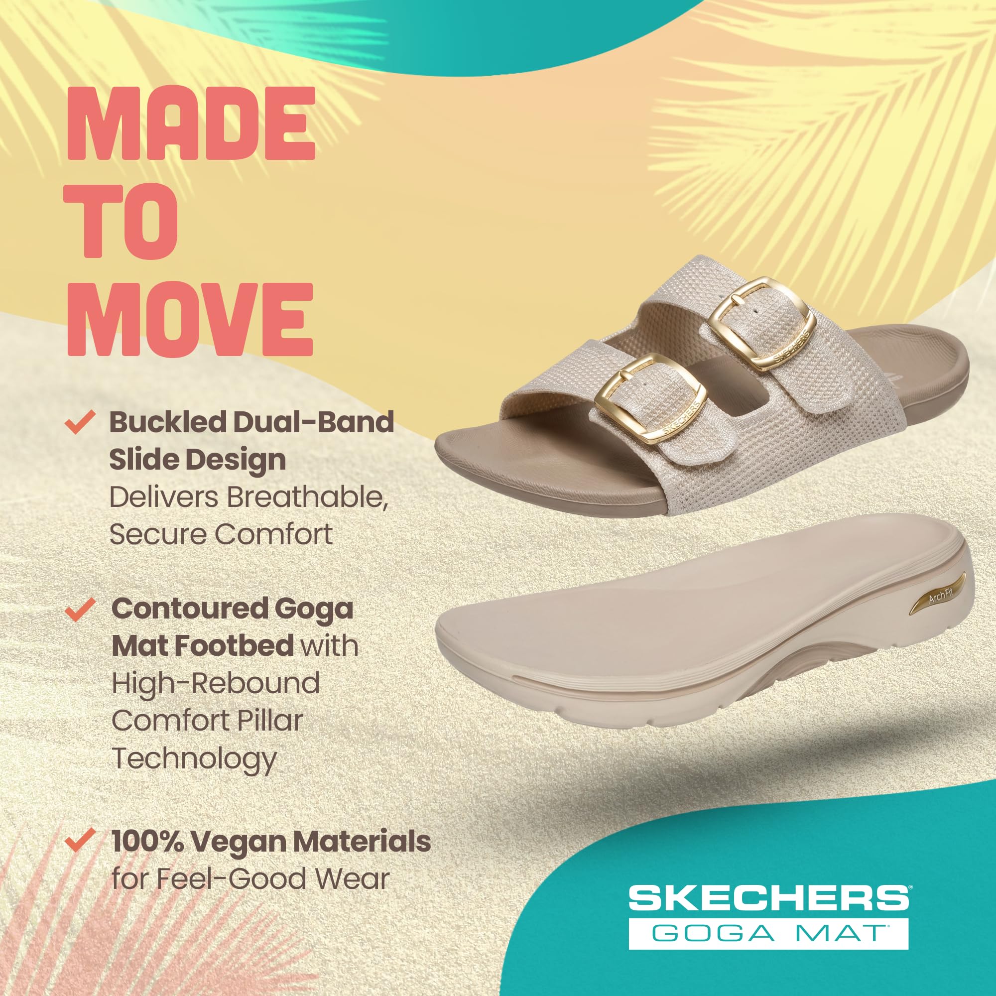 Skechers Kobiety On-the-go Go Walk Arch Fit 2.0 Sandal - ChloeKlapki