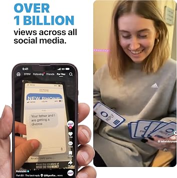 New Phone, Who Dis? by Relatable Offline Text Message Party Game - Spicer Edition Party Game, Funny Social Icebreaker for Groups, and Summer Fun for Game Night, Includes 50 Inbox & 250 Reply Cards