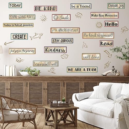 Vista 11 de Hotop 42 carteles inspiradores de mentalidad de crecimiento, carteles motivacionales para el aula, tablón de anuncios, decoración del hogar, aula