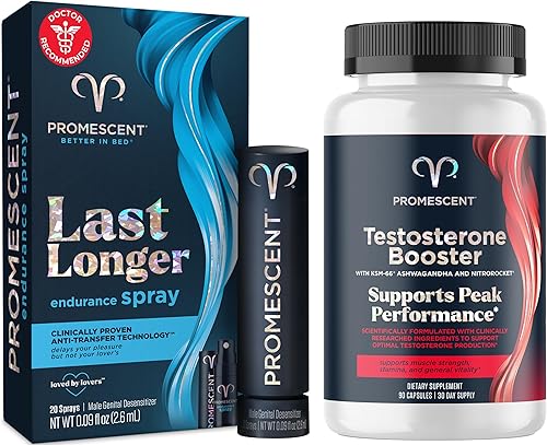 Promescent Spray de retardo desensibilizante para hombres clínicamente probado para ayudarte a durar más tiempo en la cama, prolongar el clímax para