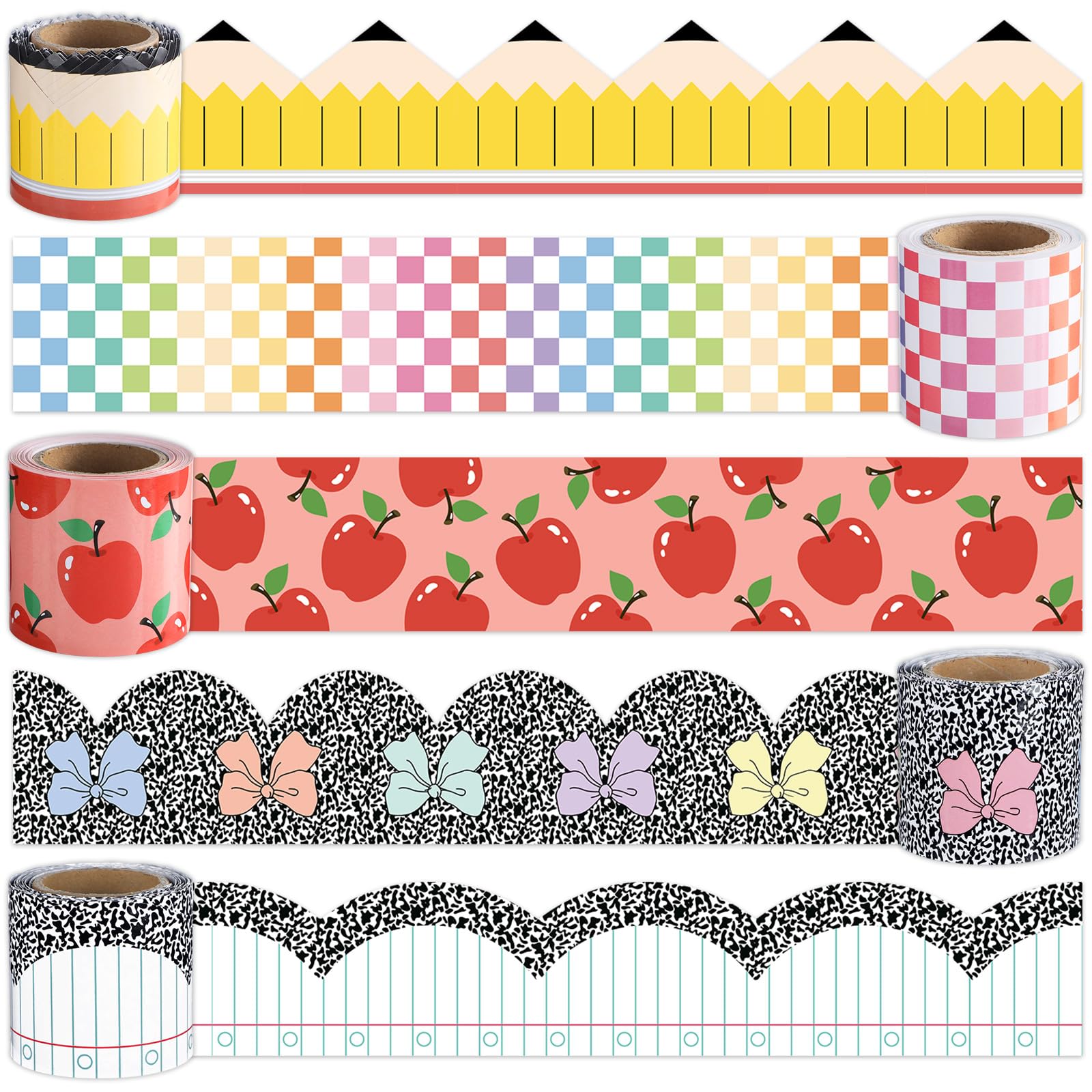 Bordure pastel pour tableau d'affichage décoration murale enseignant et salle de classe