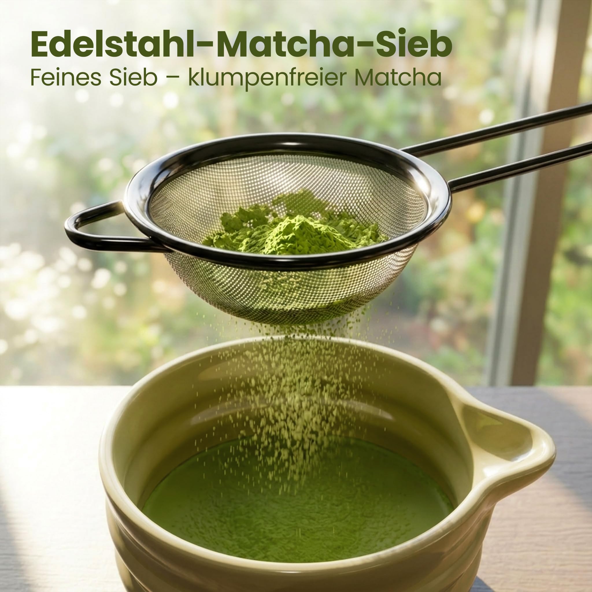 Lemontree Matcha Set - 7-teiliges Matcha Tee Set mit Bambus Besen, Keramik Schale, Matcha Löffel & Sieb - Lebensmittelecht, Spülmaschinenfest, Geschenkbox - Für Matcha-Liebhaber, Matcha Zubehör Set