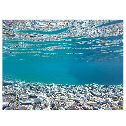 Didooou Fondo autoadhesivo para decoración de acuario subacuático, paisajismo natural, fondo de pecera