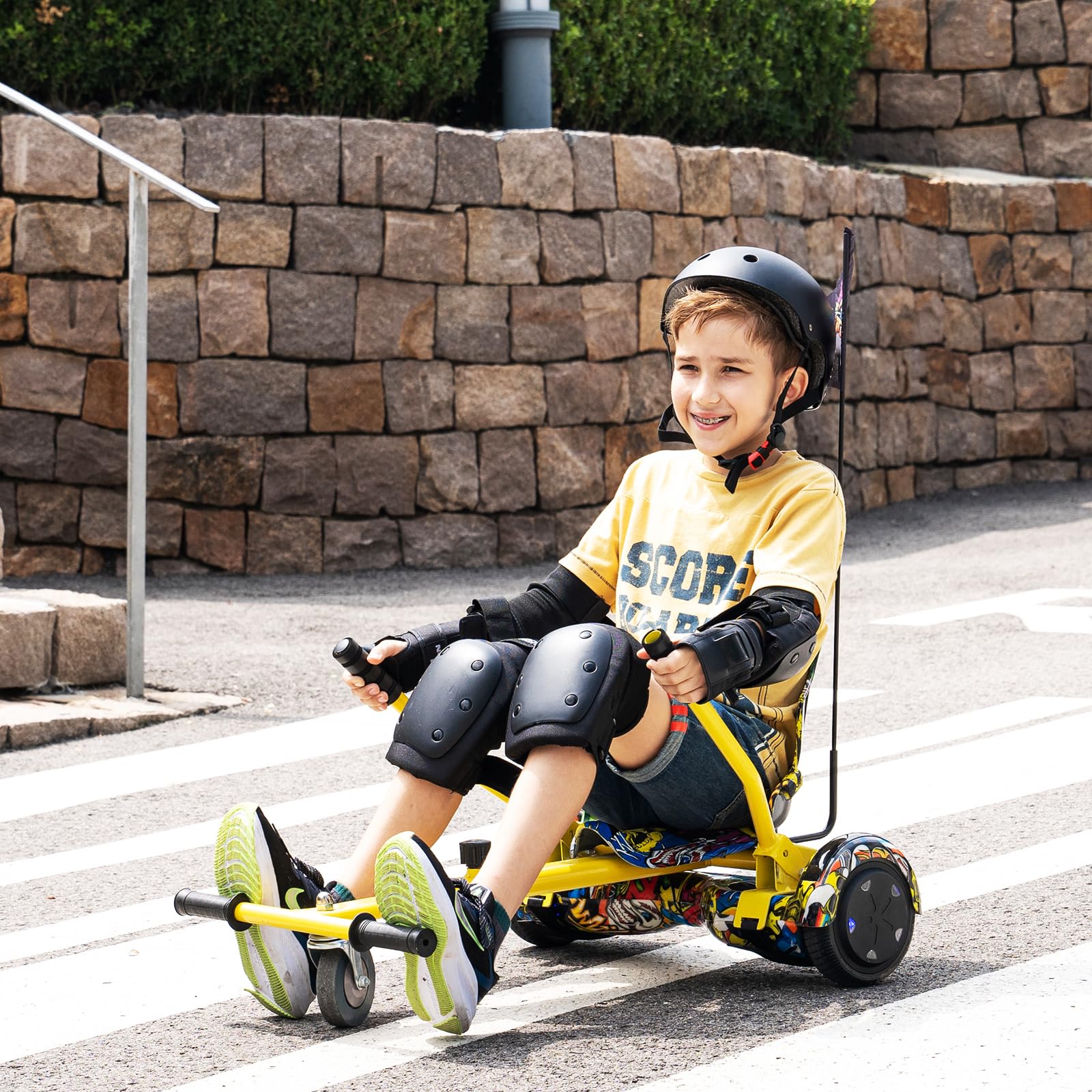 Hoverkart Hoverboard - Accessori per carte Hoverboard da 6,5 pollici morti 10 pollici Hoverboard Gokart per bambini e volwassenen. (Camouflage)