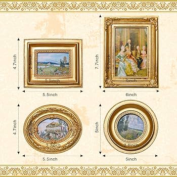 Amazon.com - Geetery 4 Pcs Vintage Frames Set, Mini Antique