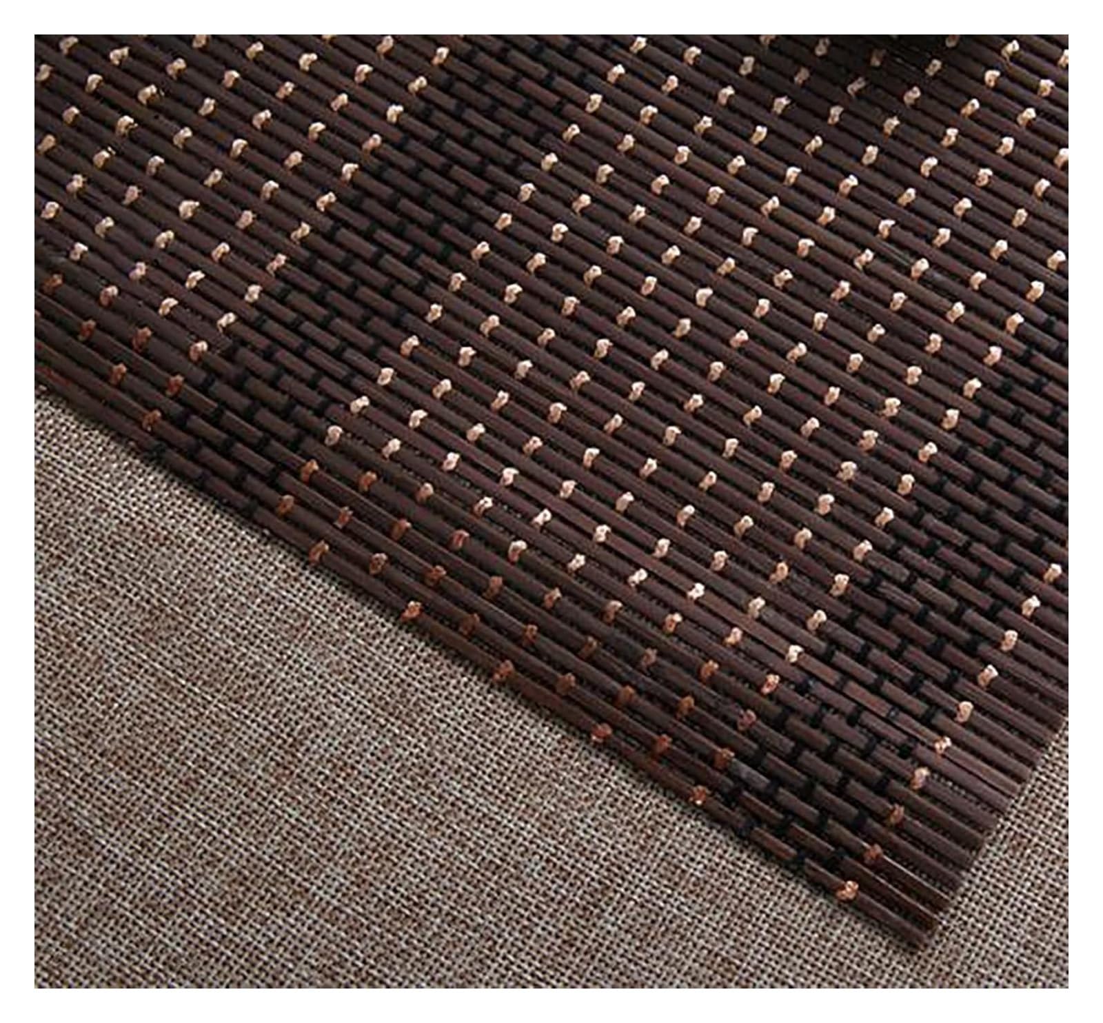 Chemin de table en bambou naturel, Chemin de Table en bambou de Style japonais, napperon antidérapant tissé à la main, napperons de Table basse de cuisine à domicile, couleur marron/café(30cm x 300cm