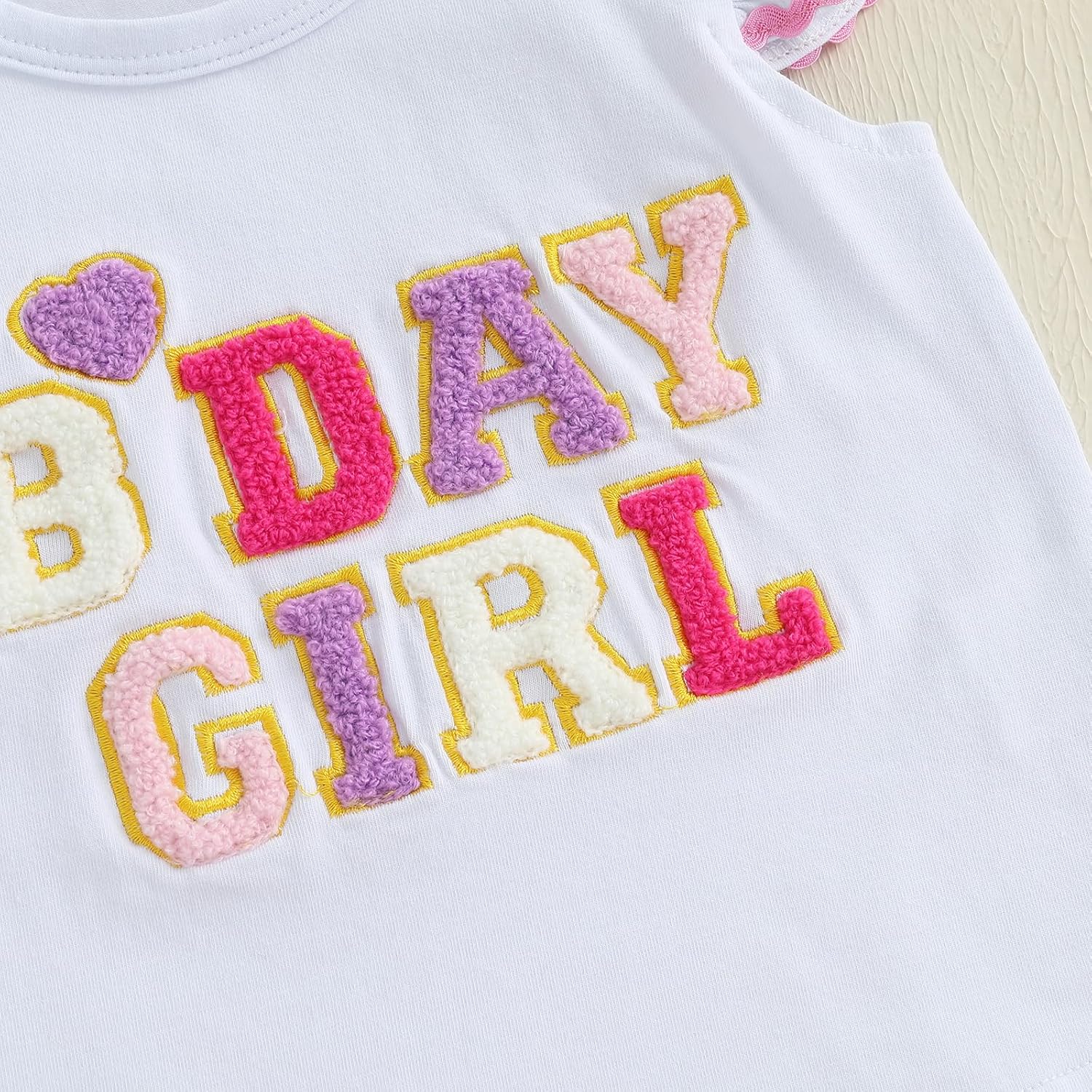 Kayotuas Toddler Baby Girl Birthday Outfit Birthday Girl Shirt Ruffle Gingham Shorts Cute Summer Clothes Cake Smash Outfits - Image 7