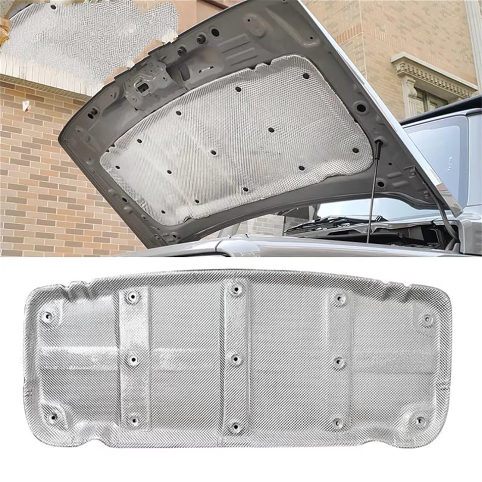 Compatible Con Suzuki Para Jimny JB64 Para Sierra JB74W 2019 2020 Aislamiento Térmico Acústico Algodón Capó Motor Aislamiento Térmico Almohadilla Amortiguadora Acústica