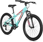 Mongoose Flatrock 21-Speed Vélo de montagne Hardtail, 24 à 29-Inch Roues, pour hommes Femmes Garçons et filles, Suspension avant, 14.5 à 18-Inch Options de cadre en aluminium