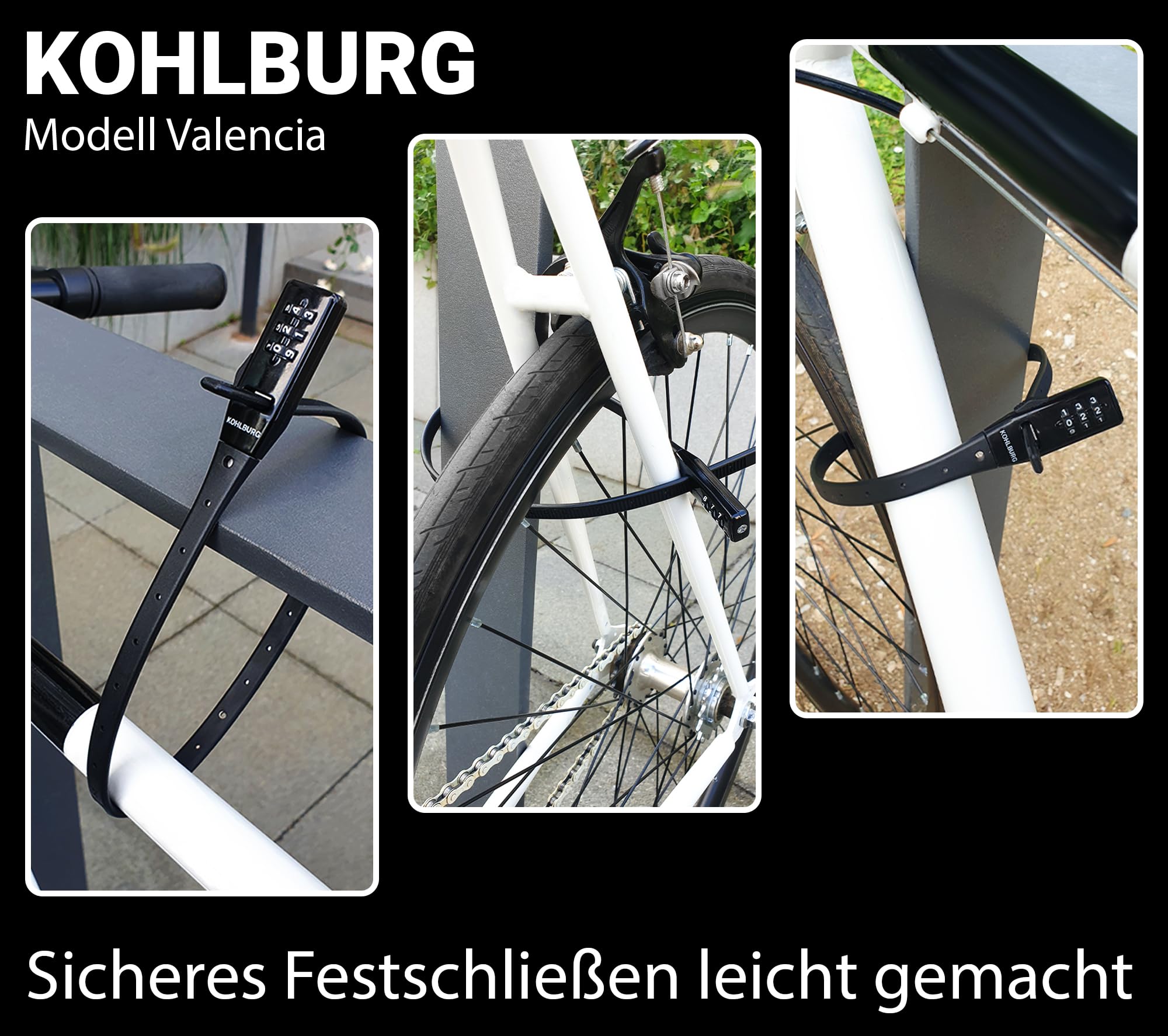 Amazon.com: KOHLBURG Lightweight zip tie bike lock [20