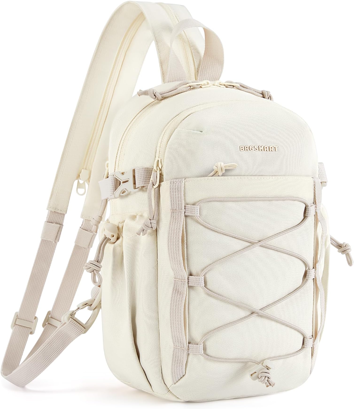 BAGSMART Small Crossbody Sling Bag, Crossbody Daypack, Chest Shoulder Bag Hiking Small Backpack for Casual Travel Sport