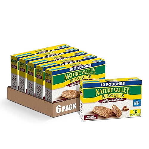 Nature Valley Sándwiches de galletas mantequilla de almendras y canela 135 onzas 10 unidades paquete de 6