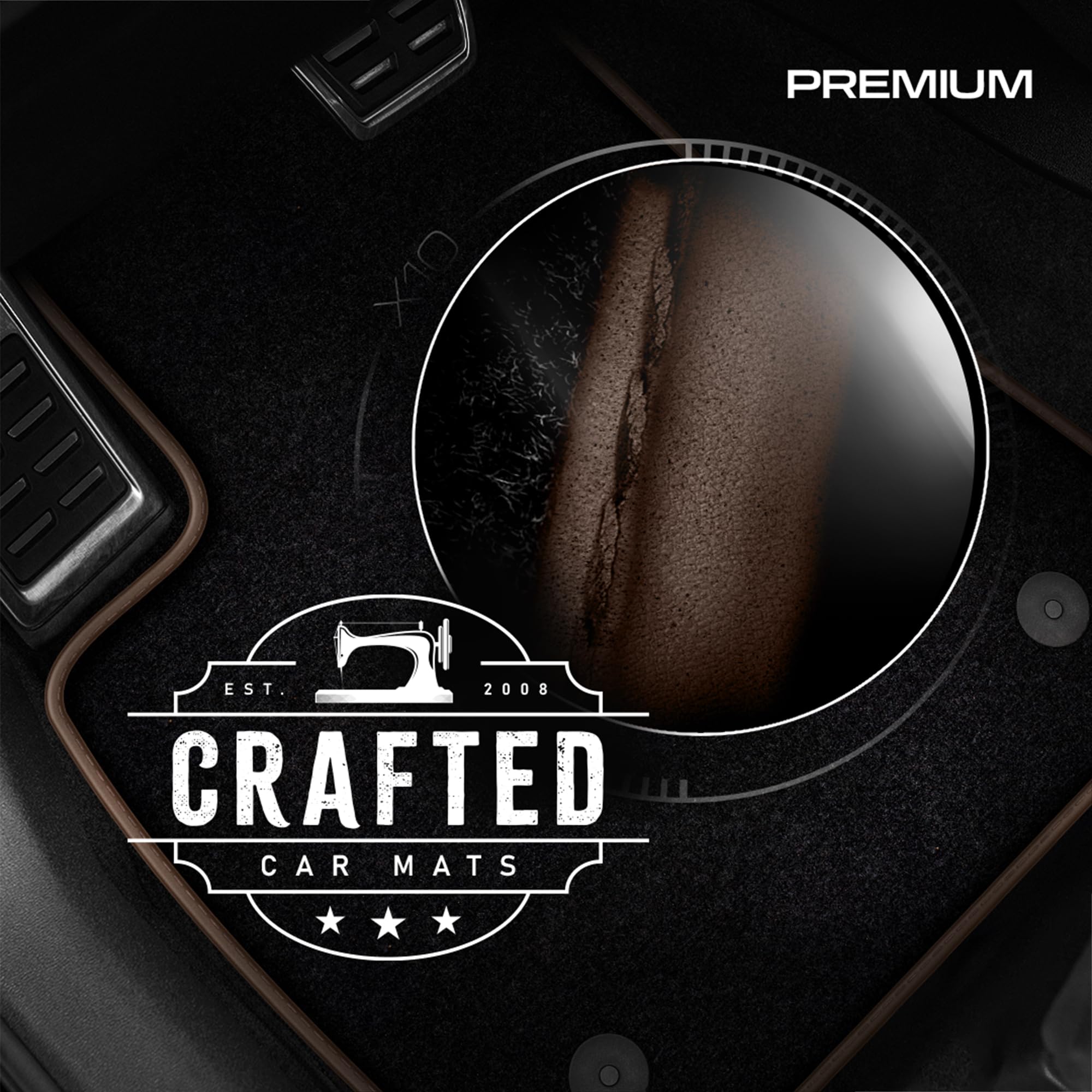 Tappetino beige per conducente: Nissan Pathfinder R51 SUV (2004-2014