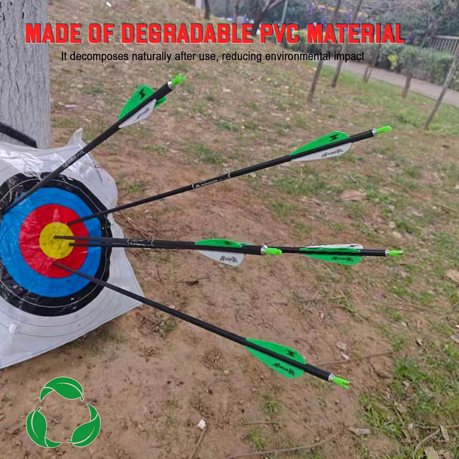 Targets Paper for Archery Shooting 20/40pcs - Made Degradable Plastic - Bow & Arrow Targets for Hunting Archery Targets Practice Accessories (Standard Archery, 10 Rings, 40 x 40cm, 80 x 80cm)