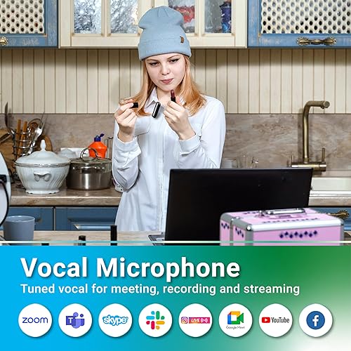 Miniatura 3 de Micrófono Bluetooth inalámbrico, micrófono Lavalier para grabación de iPhone y Android, entrevista, transmisión, Vlog, compatible con GoPro HERO12,