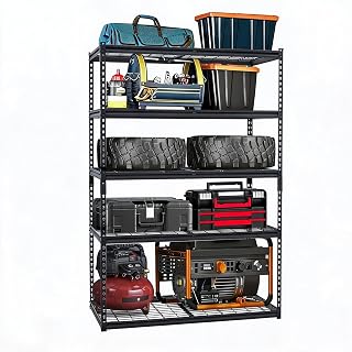 5-Tier Heavy Duty Garage Shelving 48"w x 24"d x 71"h – 2500LBS Capacity