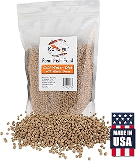 Natural Waterscapes Koi Life Pond Fish Food | Wheat Germ Fish Food | Cold Water Diet for Koi & Goldfish | Fall Winter Food