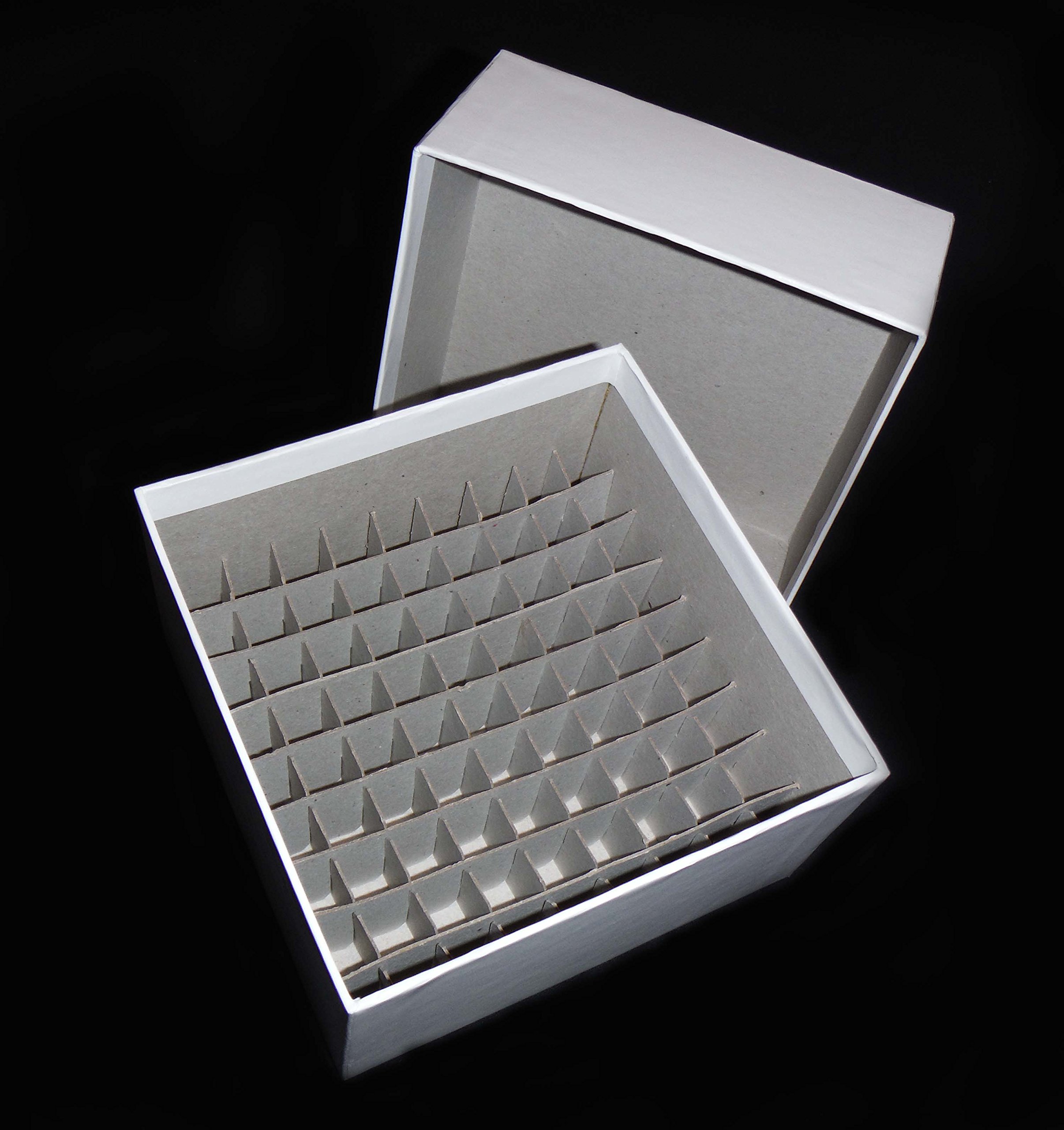 DURA RACK XPRESS B3C-81 Standard 3" high Cardboard Box with 81-Cell Divider