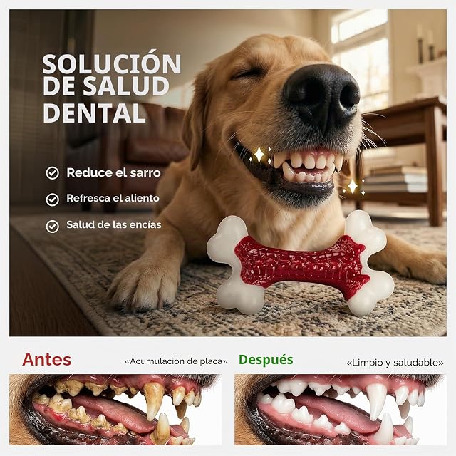 Foto 5 de 8 de Kseroo Juguetes Resistentes para Perros, Juguetes para masticadores agresivos, Razas Grandes