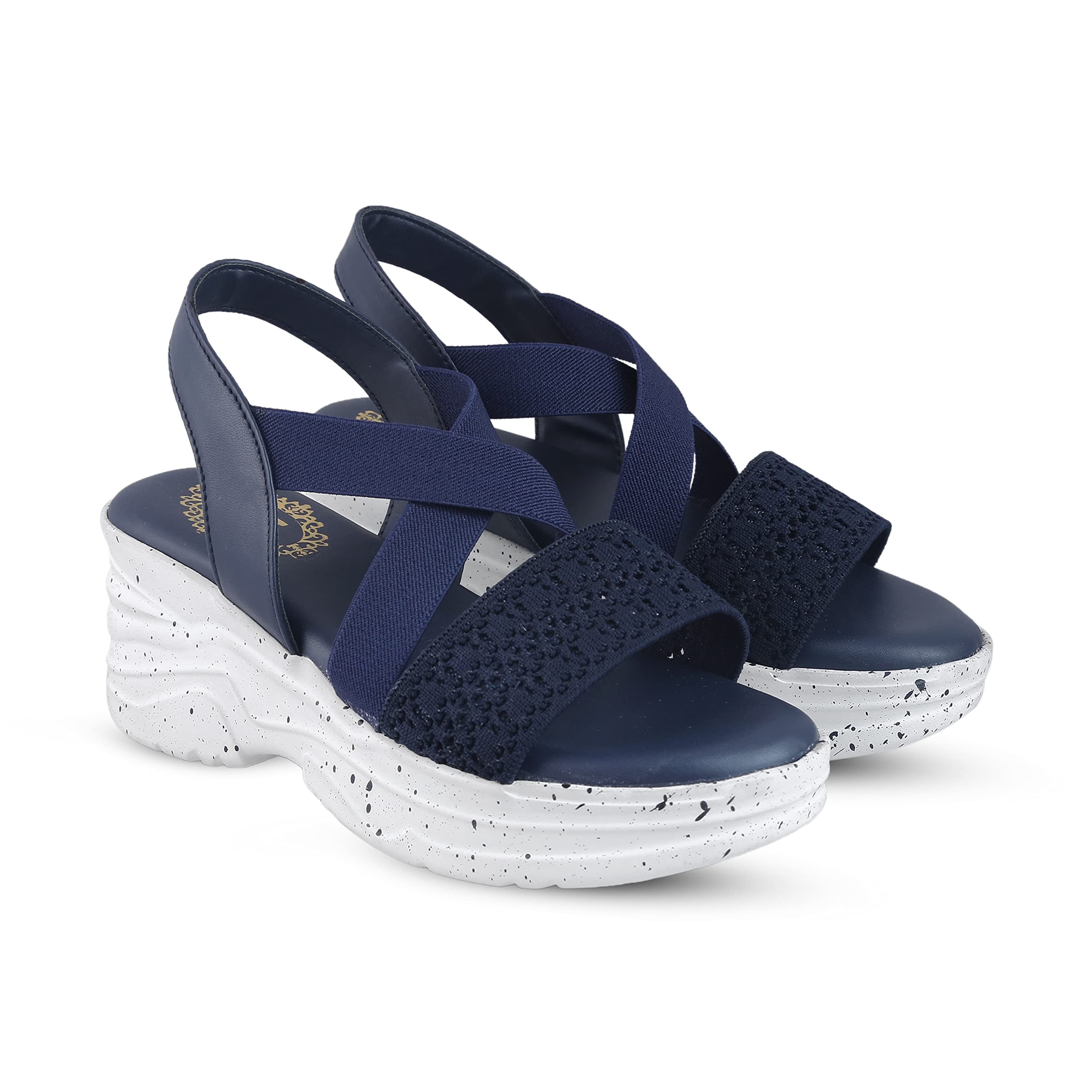 madam glorious womens/girls fashion criss cross wedges sandal (B095NZV51Z) Amazon Price History, Amazon Price Tracker