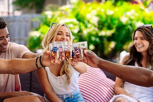 Miniatura 6 de Tervis American Groove Collection - Vaso aislado de doble pared hecho en Estados Unidos mantiene las bebidas frías y calientes, 12 onzas, paquete de