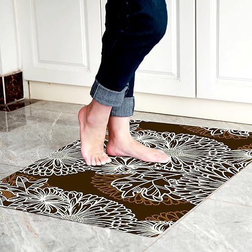 Tapete ultradelgado de 110 pulgadas para puerta delantera, grande, de 24 x 35 pulgadas, antideslizante, de goma impermeable, tapete de cocina y