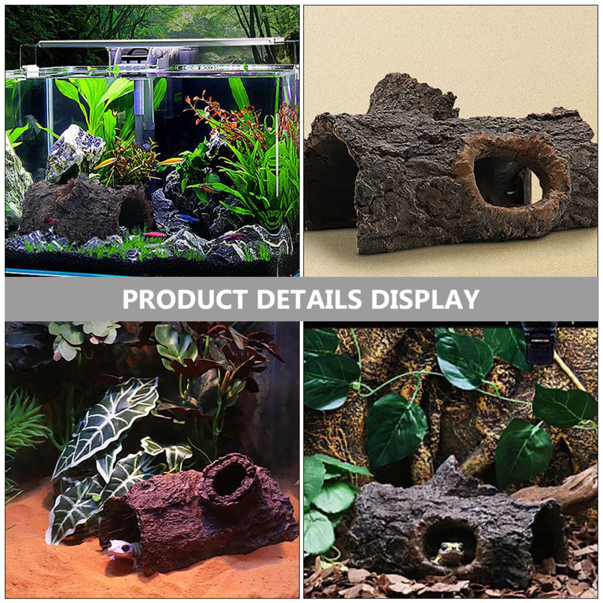 Happyyami Hohe Aquarium-Dekorationen Realistische Fischtank-felsen Fischversteckhöhle Für Große Tanks Aquarium-zubehör