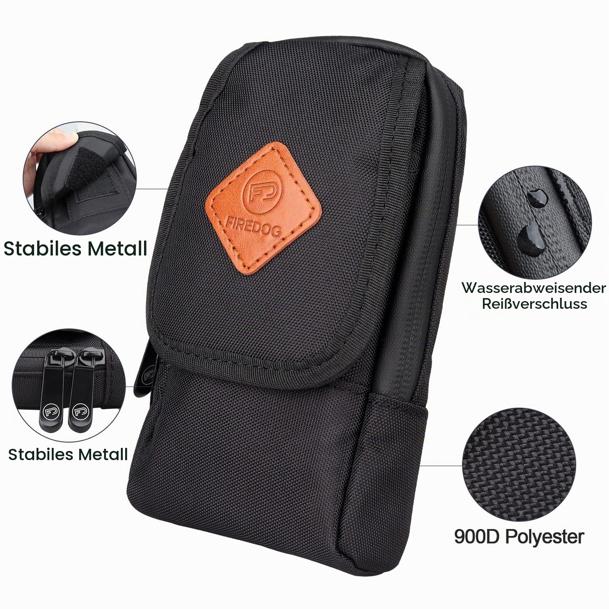 FIREDOG Geruchssichere Tasche, Taschenformat (Schwarz)