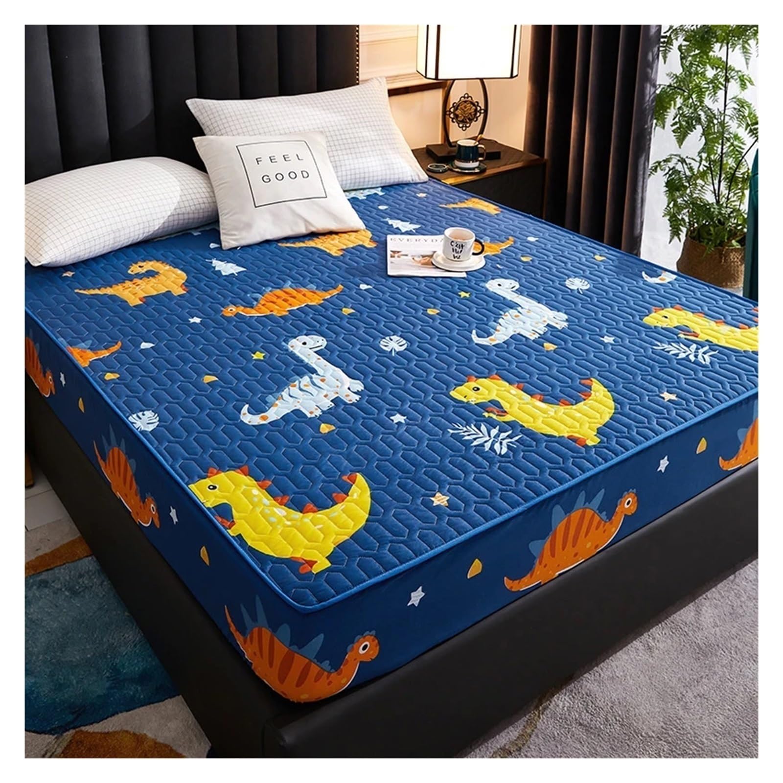Mattress Protector Waterproof Thicken Mattress Pad Protector Fitted Sheet Bed Cover Latex Mat 150x200 180x200 160x200(06,160x200x30cm)